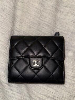 CHANEL trifold wallet